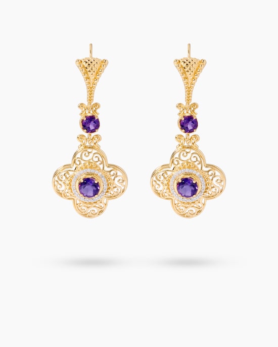 Produktabbildung für Ohrhänger mit Amethyst