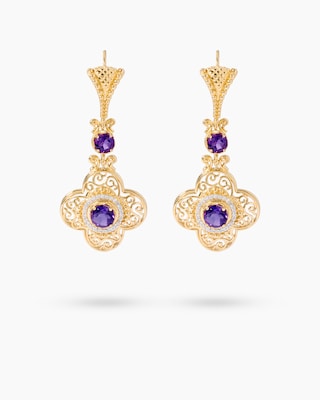 Produktabbildung 1 für Ohrhänger mit Amethyst
