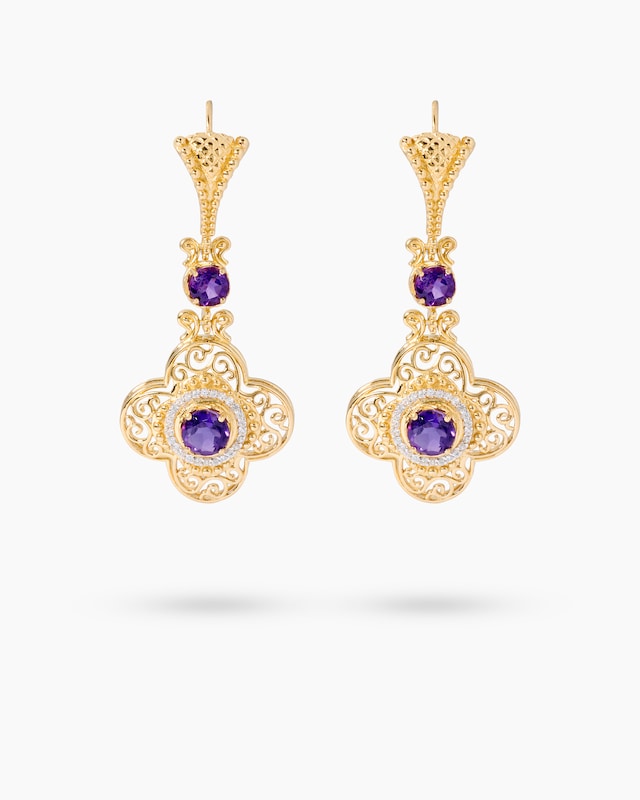 Ohrhänger mit Amethyst