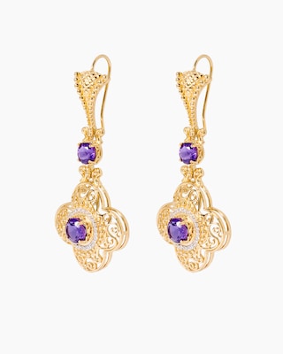Produktabbildung 2 für Ohrhänger mit Amethyst
