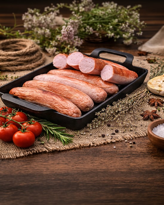 Produktabbildung für Südtiroler Bratwurst fein, 8x 100 g