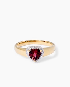 Produktabbildung für Ring mit Pink Turmalin & Diamanten