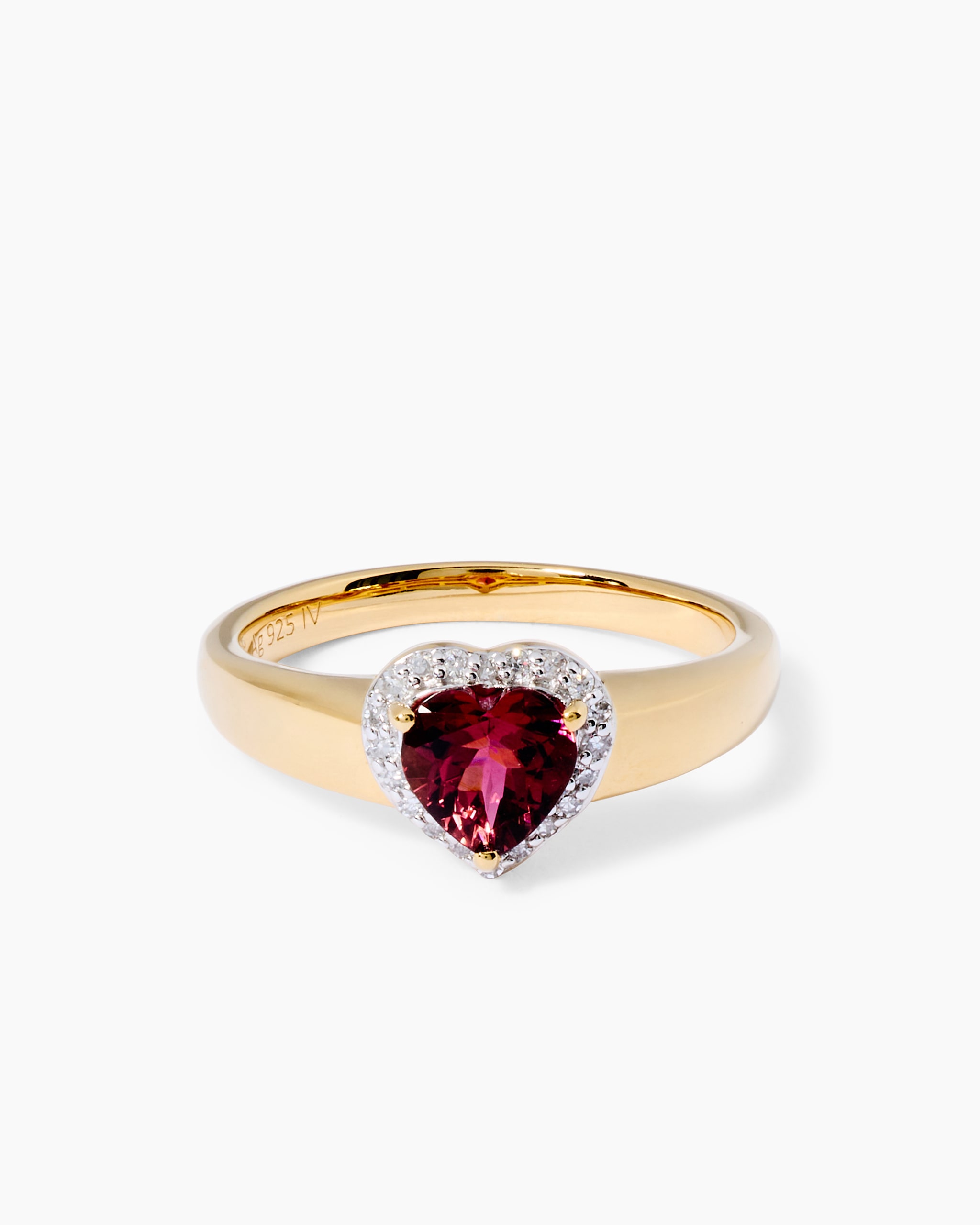 Produktabbildung für Ring mit Pink Turmalin & Diamanten