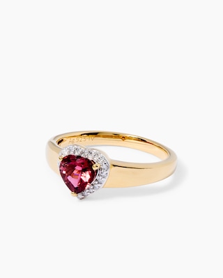 Produktabbildung 3 für Ring mit Pink Turmalin & Diamanten