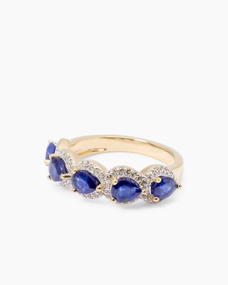 Produktabbildung 3 für Ring mit Saphir & Topas