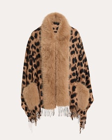 Produktabbildung für Webpelzponcho im Animal-Design