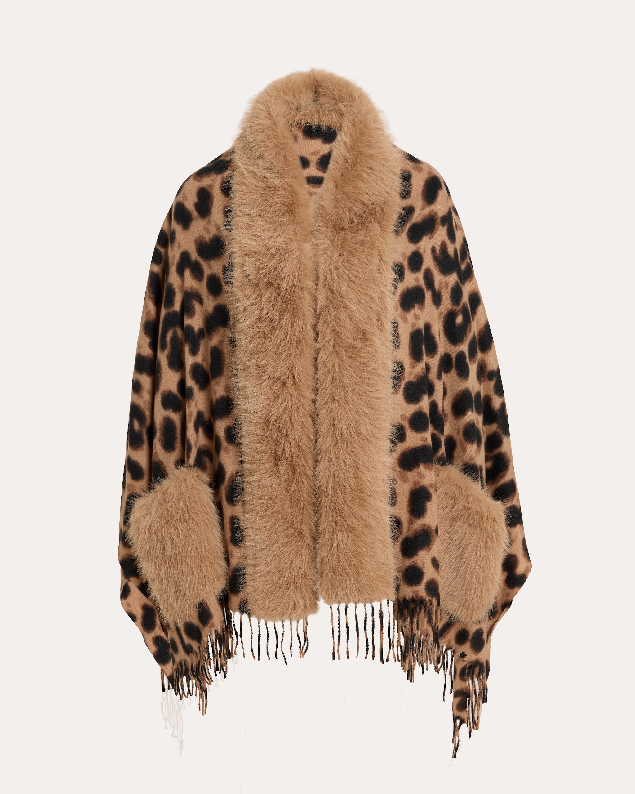 Produktabbildung für Webpelzponcho im Animal-Design