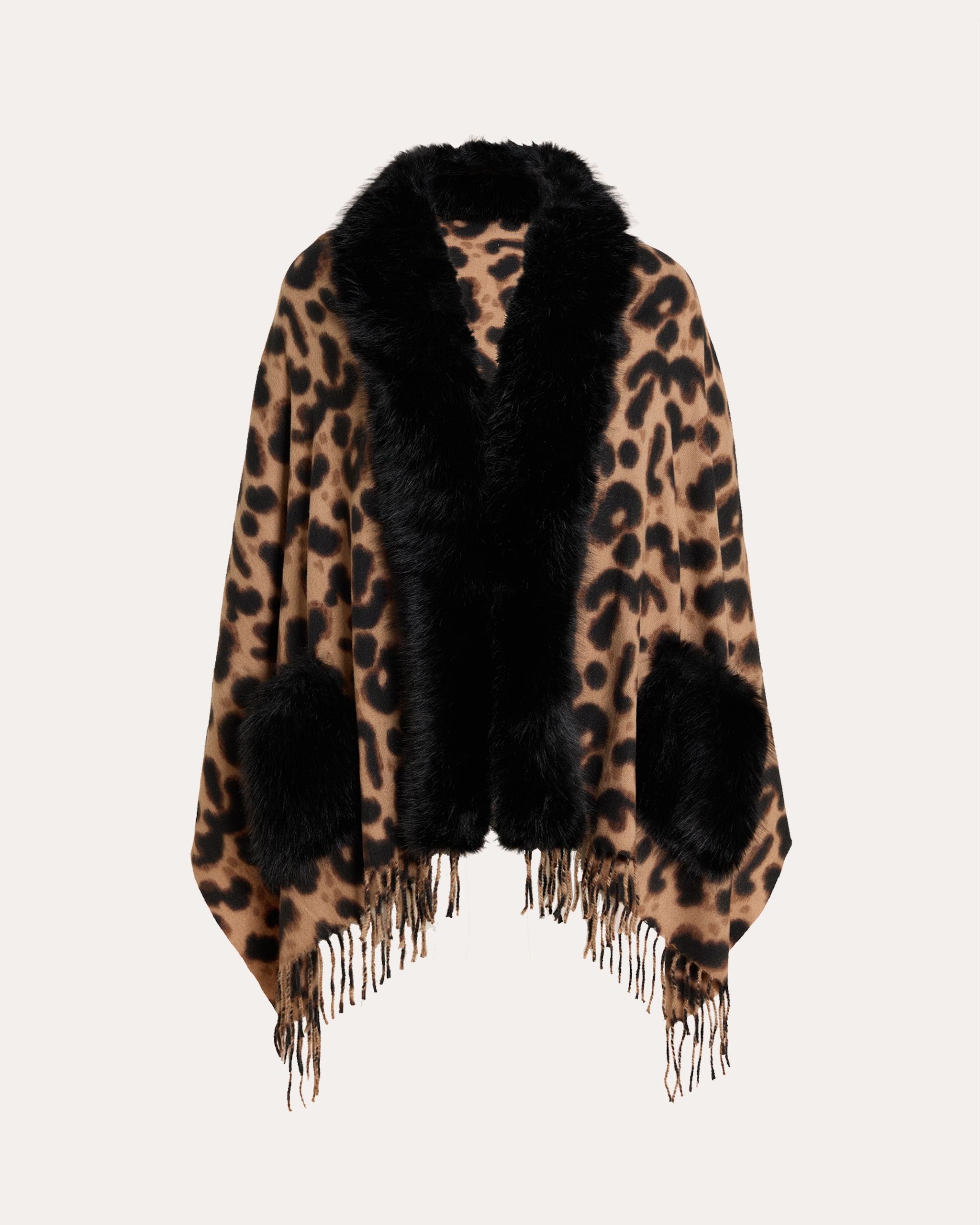 Produktabbildung für Webpelzponcho im Animal-Design