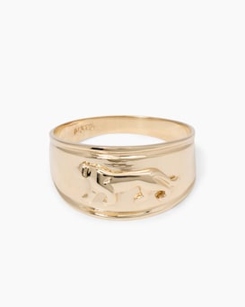 Produktabbildung für Ring mit Panther-Motiv