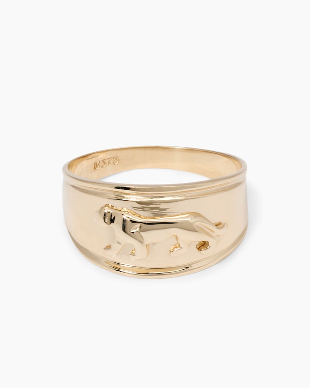 Ring mit Panther-Motiv