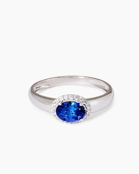 Produktabbildung für Ring mit Tansanit AAAA+ und Zirkonen