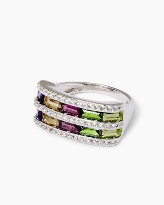 Produktabbildung 3 für Ring mit Multi-Edelsteinen