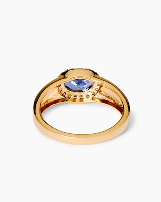 Produktabbildung 4 für Ring mit Tansanit AAAA und Zirkon
