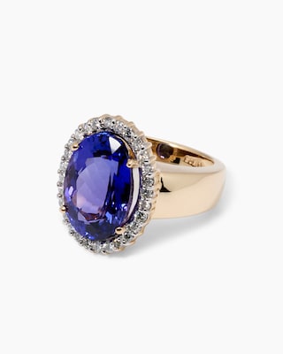 Produktabbildung 2 für Ring mit Tansanit AAAAA und Brillanten