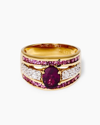 Produktabbildung 1 für Ring mit Rhodolith & Zirkon