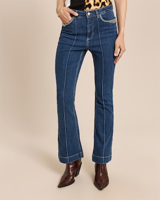 Produktabbildung 2 für Wide Leg Jeans mit Biese