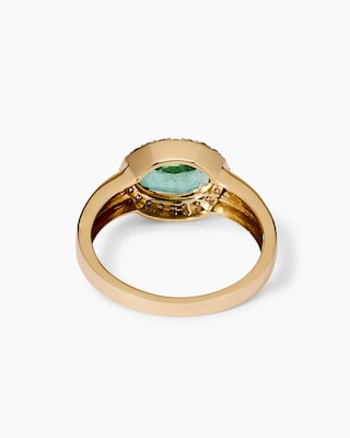 Produktabbildung 4 für Ring mit Sambia Smaragd & Brillanten