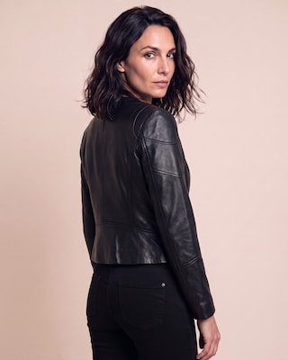 Produktabbildung 2 für Lederjacke mit Nietendeko