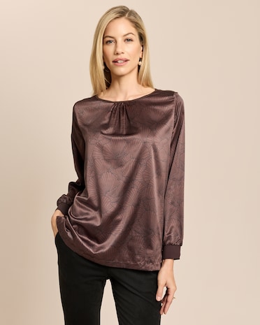 Produktabbildung für Blusenshirt im Materialmix