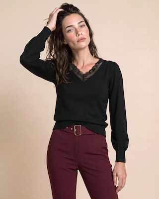 Produktabbildung 1 für Pullover mit Spitze