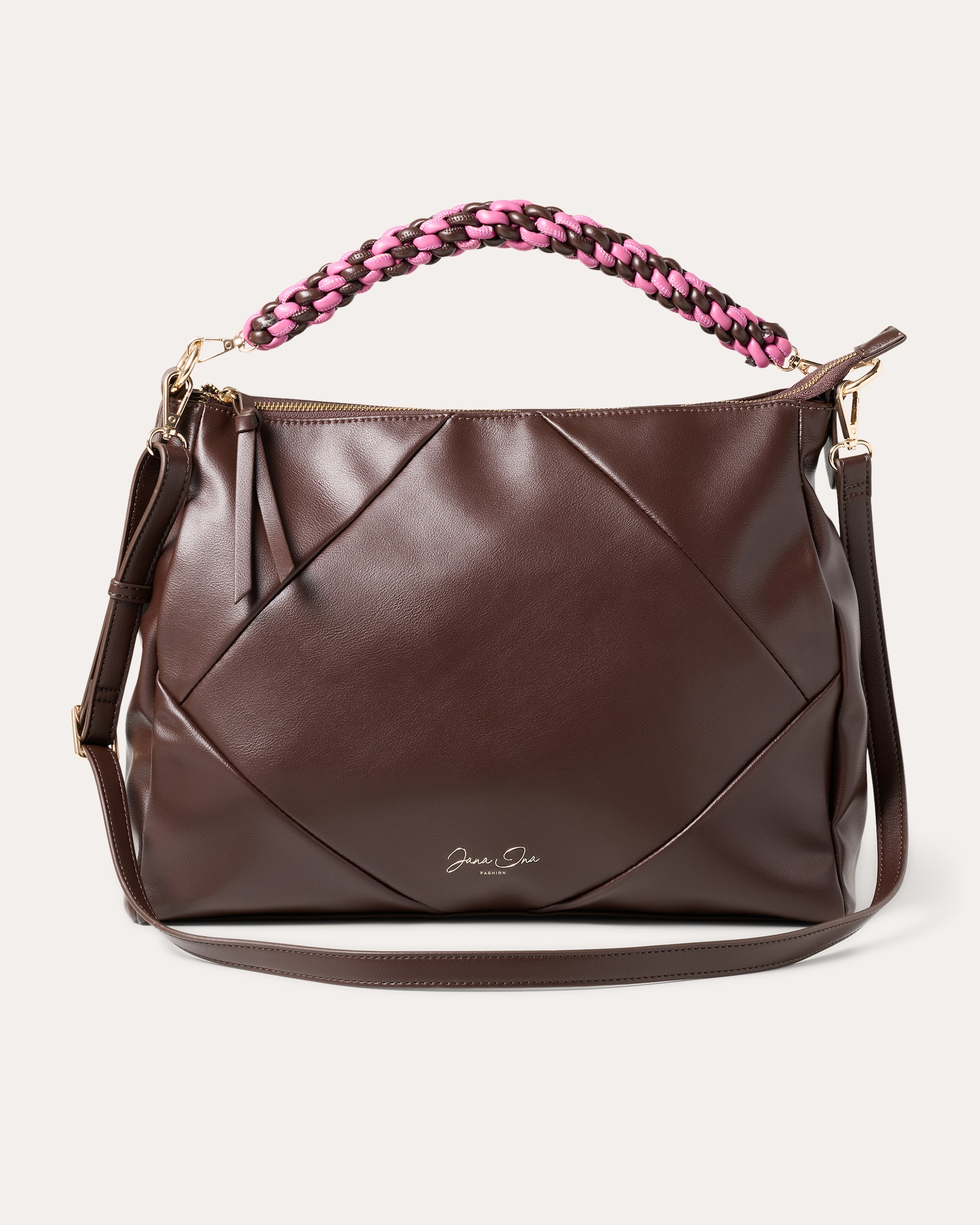 Produktabbildung für Handtasche mit Flechtgriff