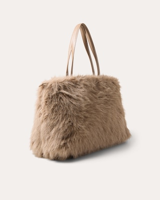 Produktabbildung 3 für Tasche in Felloptik mit Anhänger