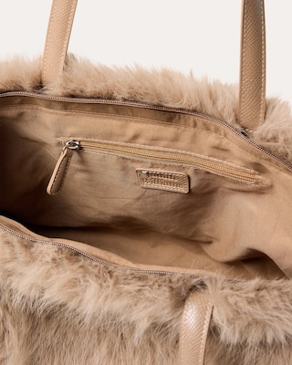 Produktabbildung 4 für Tasche in Felloptik mit Anhänger