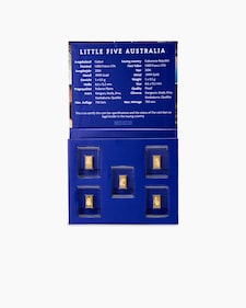 Produktabbildung für Goldmünzbarren Little Five Australia 2026, 5tlg.