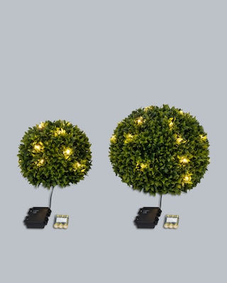 Produktabbildung 2 für Buchskugeln mit LED, 2tlg.