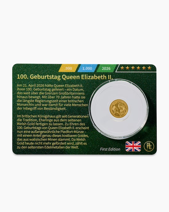 Produktabbildung für Goldmünze 100. Geburtstag Queen Elizabeth II. 2026