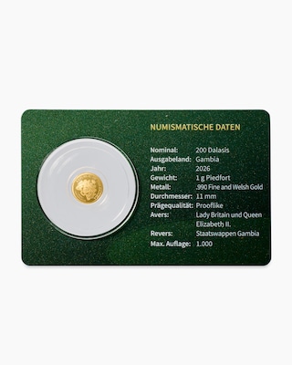 Produktabbildung 2 für Goldmünze 100. Geburtstag Queen Elizabeth II. 2026