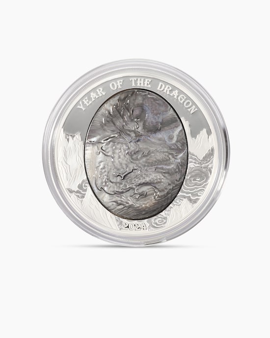 Produktabbildung für Silbermünze Mother of Pearl Drache 2024
