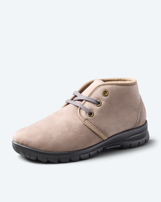 Produktabbildung für Halbschuh Echtleder Lammfellfutter