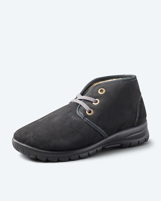 Produktabbildung für Halbschuh Echtleder Lammfellfutter