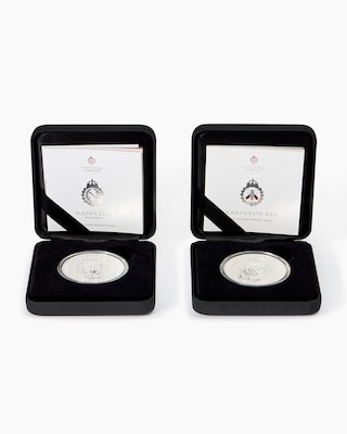 Produktabbildung 3 für Silbermünzen Napoleon Bee St. Helena 2021, 2tlg.