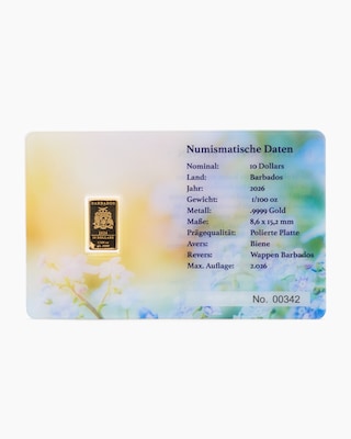 Produktabbildung 2 für Goldmünzbarren Tag der Biene 2026