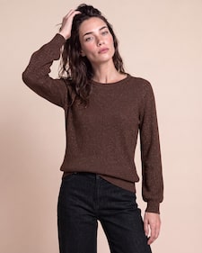 Produktabbildung für Strickpullover mit Glanzgarn