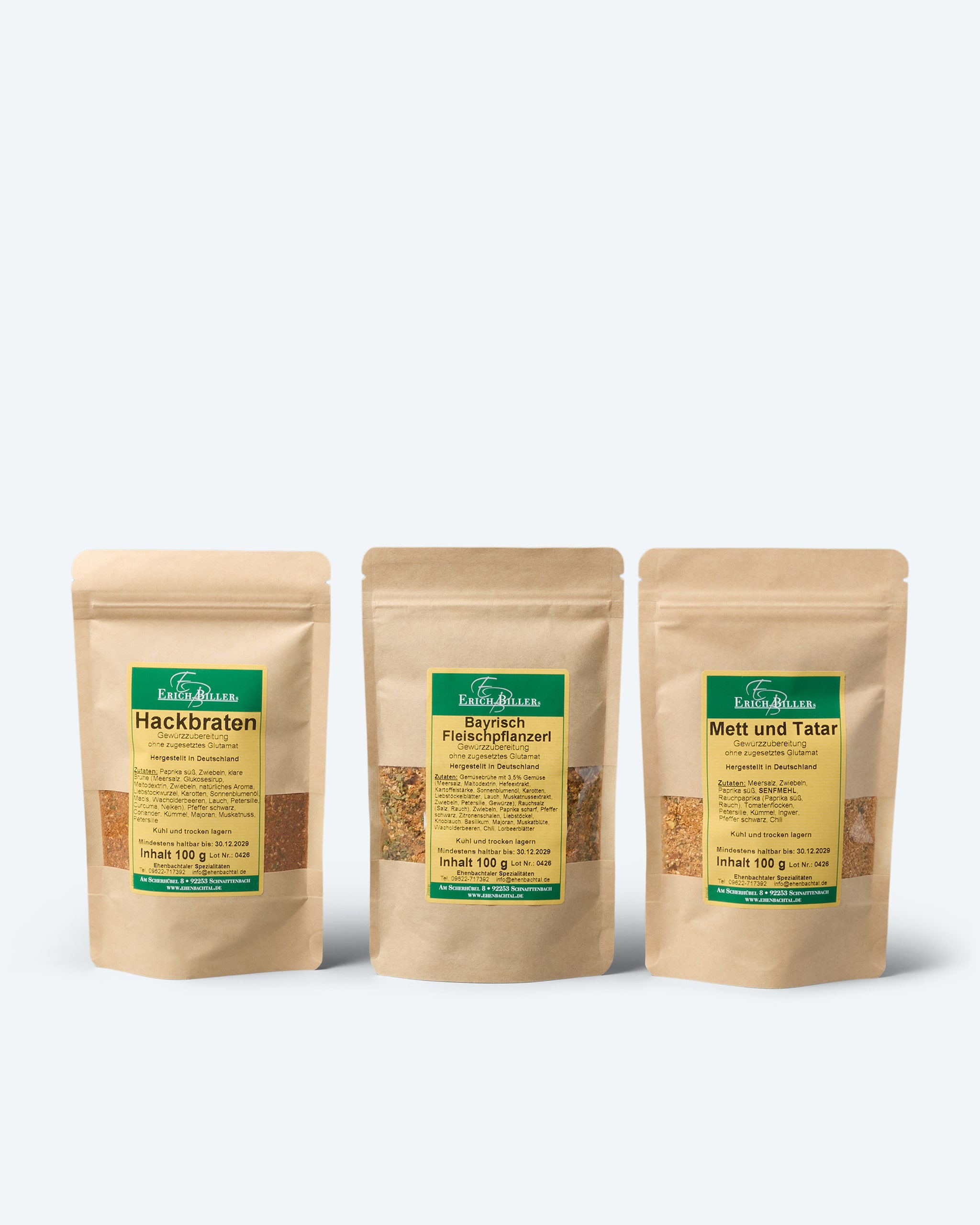 Produktabbildung für Gourmet Hack-Gewürzset, 3x 100 g