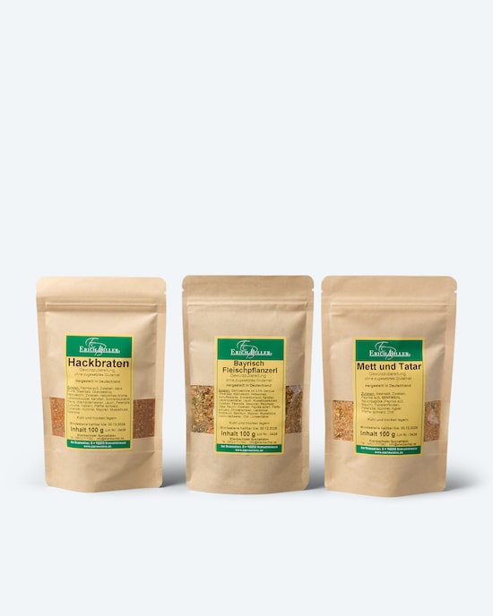 Produktabbildung für Gourmet Hack-Gewürzset, 4x 100 g