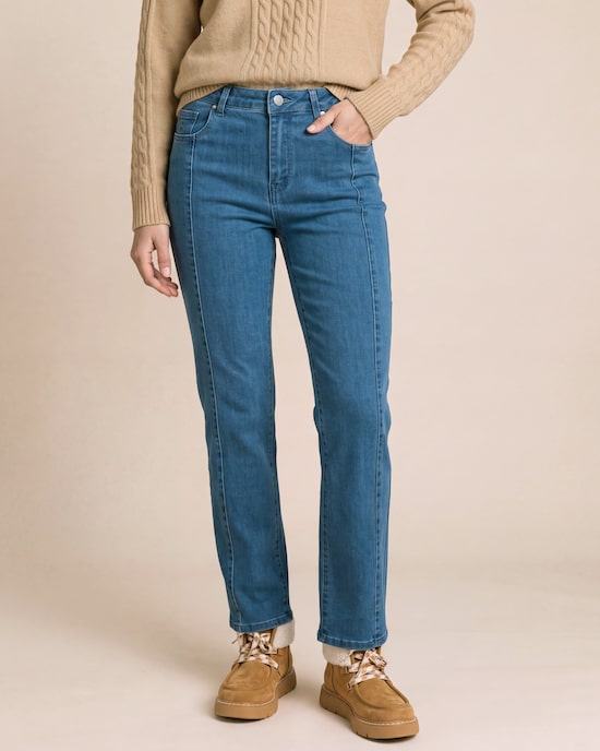 Produktabbildung für Straight Leg Jeans mit Stickerei