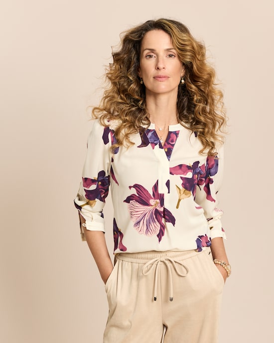 Produktabbildung für Crepe de Chine Bluse bedruckt