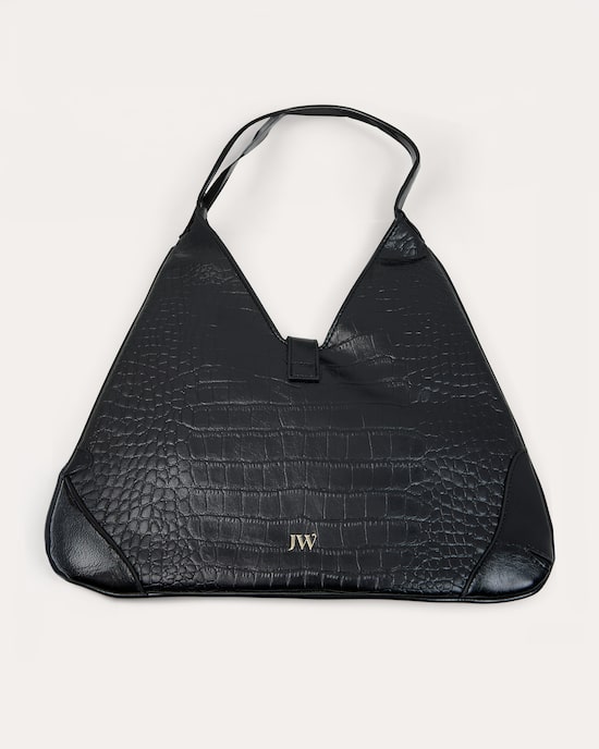 Produktabbildung für Croco-Tasche mit Goldverschluss