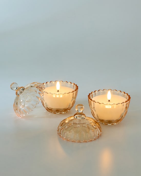 Produktabbildung für LED-Kerzen in Glasdose, 2tlg.