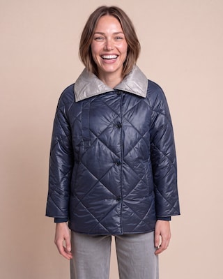 Produktabbildung 1 für Steppjacke mit breitem Kragen