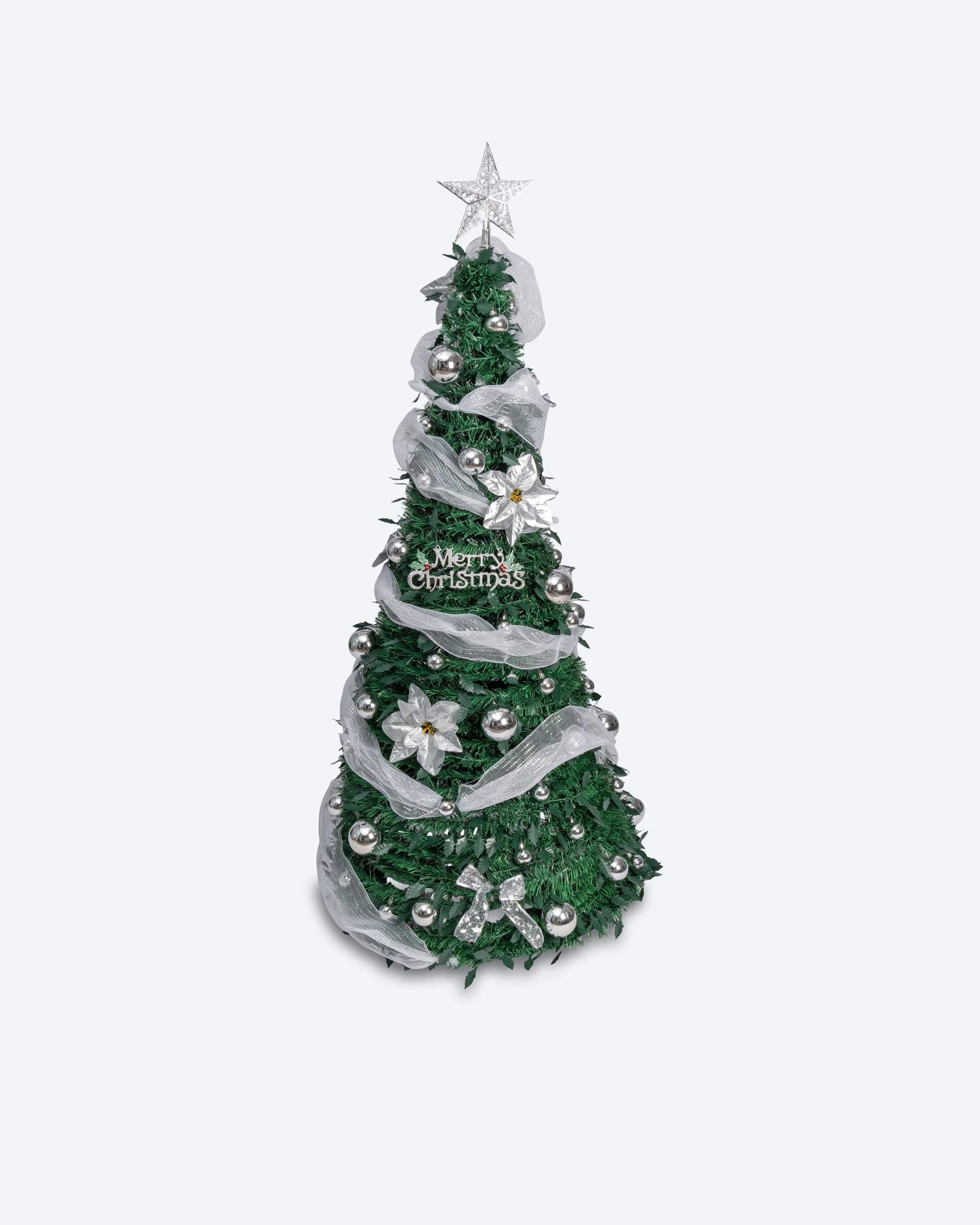 Produktabbildung für LED-Klapp-Weihnachtsbaum mit Dekoration