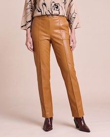 Produktabbildung für Straight Leg Hose Lederimitat mit Deko