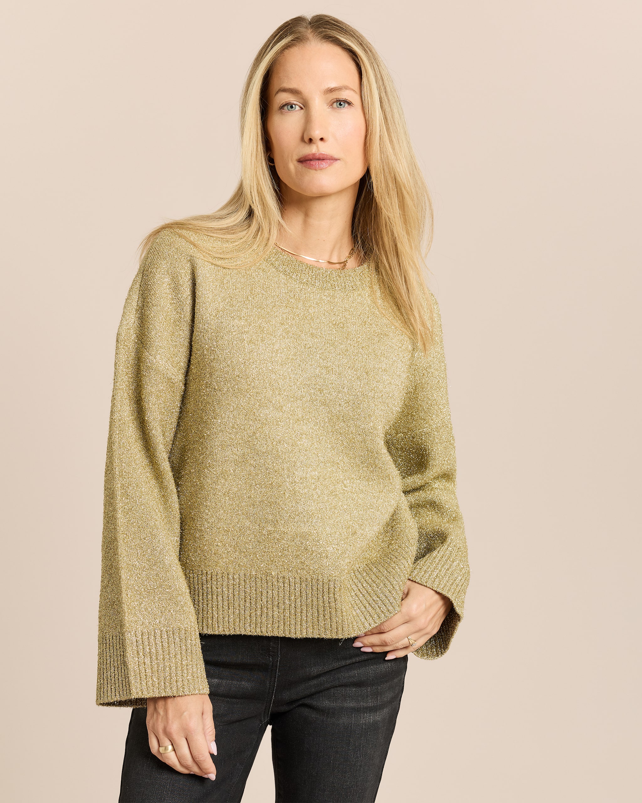 Produktabbildung für Pullover mit Metallgarn