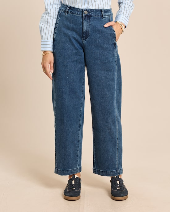 Produktabbildung für Barrel Jeans mit Seiteneinsatz