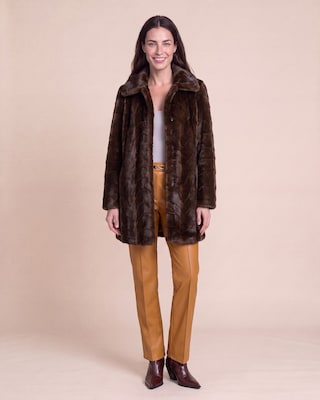Produktabbildung 1 für Longjacke aus Webpelz mit Muster