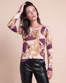 Produktabbildung für Pullover mit Ornamentmuster